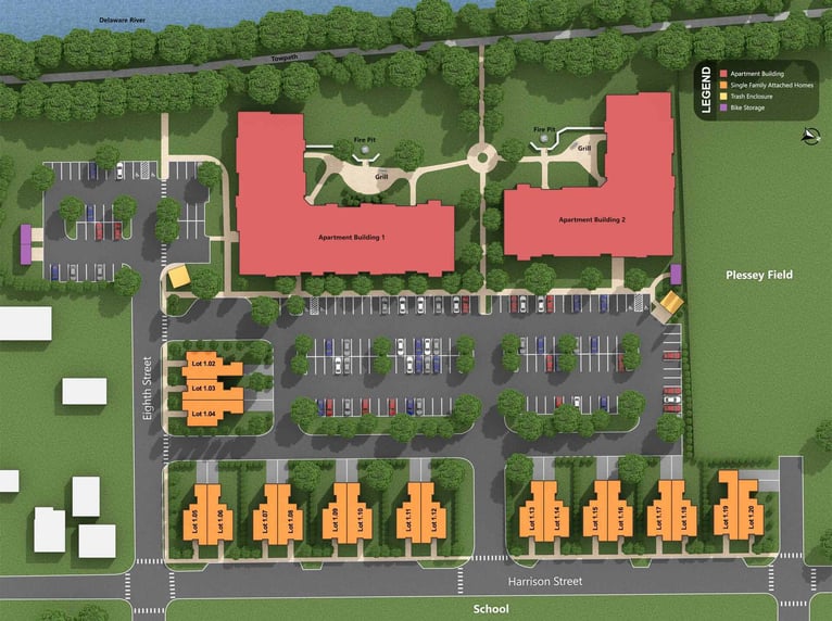Country Classics at Frenchtown Site Map with Lots