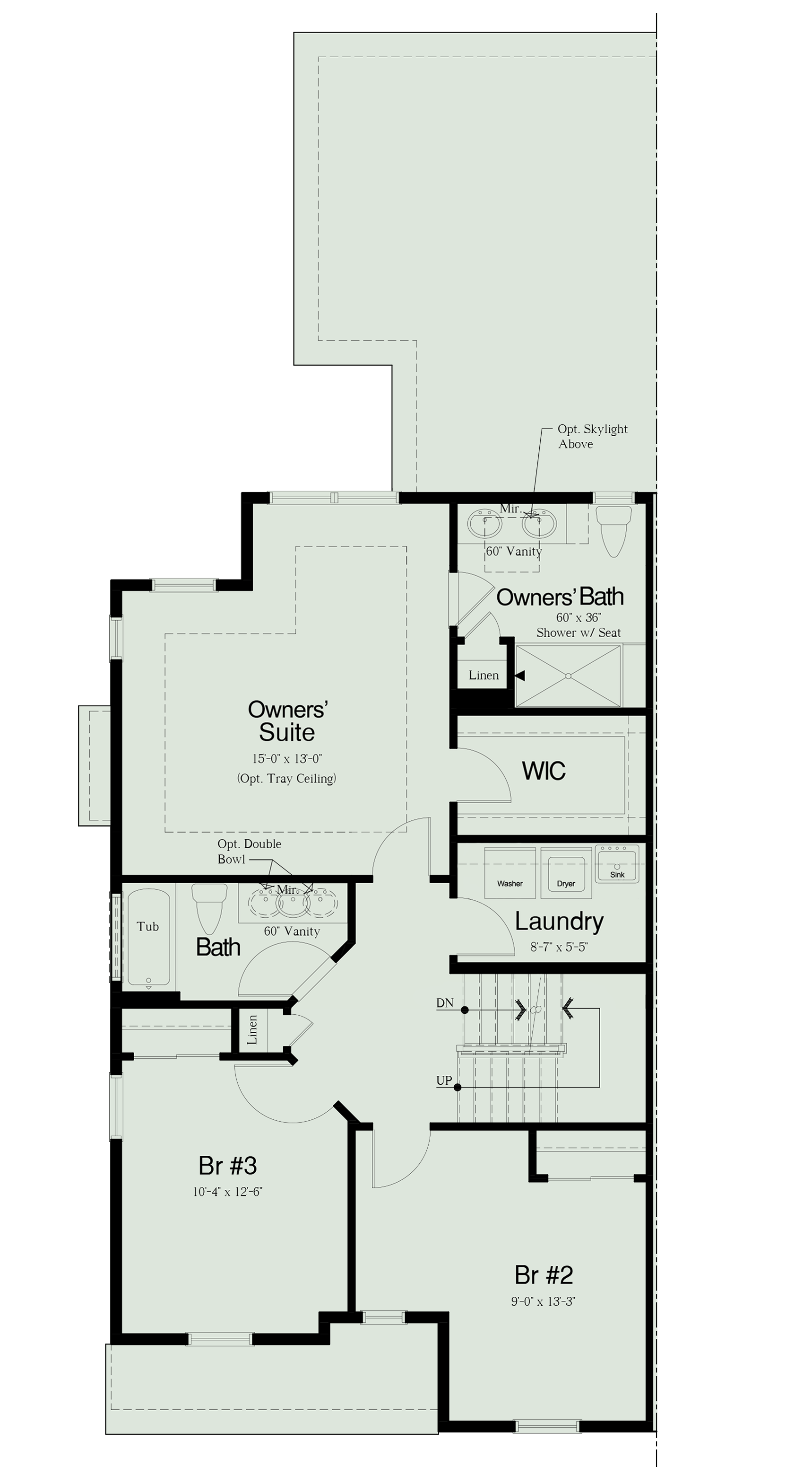 FT 2ND LEVEL FLOOR PLAN LAUNDRY