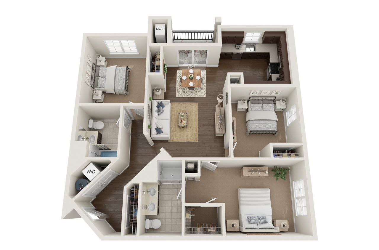 Harrison Square Floor Plan E