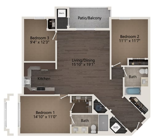 The Somerset at Montgomery Unit H 2D